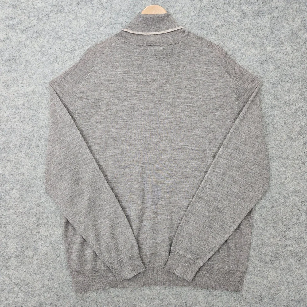 NEW Stafford Turtleneck Sweater Men's Taupe XXL Merino Wool Machine Washable NWT